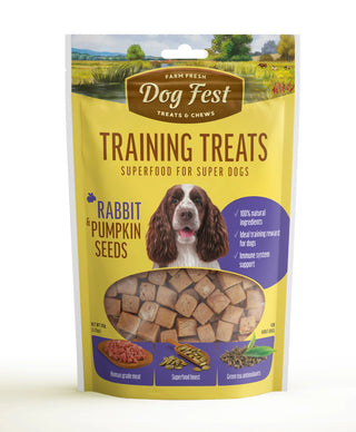Dog Fest Training Treats Rabbit With Pumpkin Seeds 90g