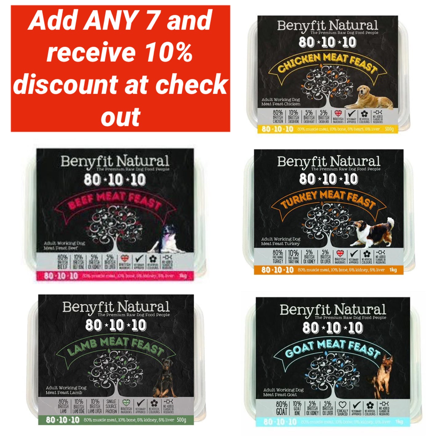 Benyfit Natural 80-10-10 ALL Flavours