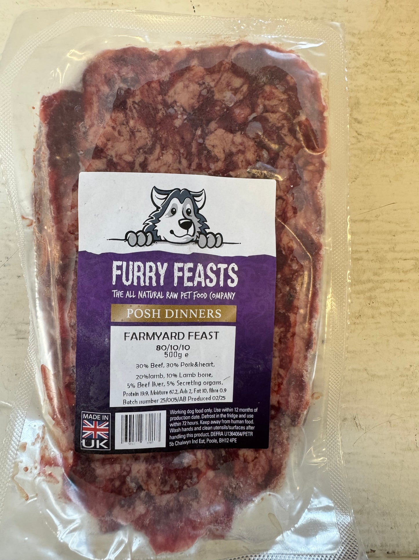 Furry Feast 500g ALL FLAVOURS