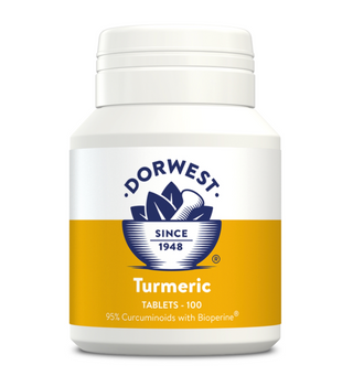Dorwest Turmeric Tablets 100 for Dogs & Cats Supplement
