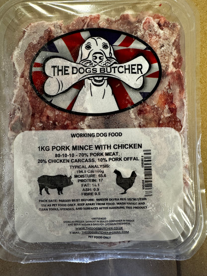 Dogs Butcher 1kg ALL Flavours