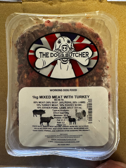 Dogs Butcher 1kg ALL Flavours