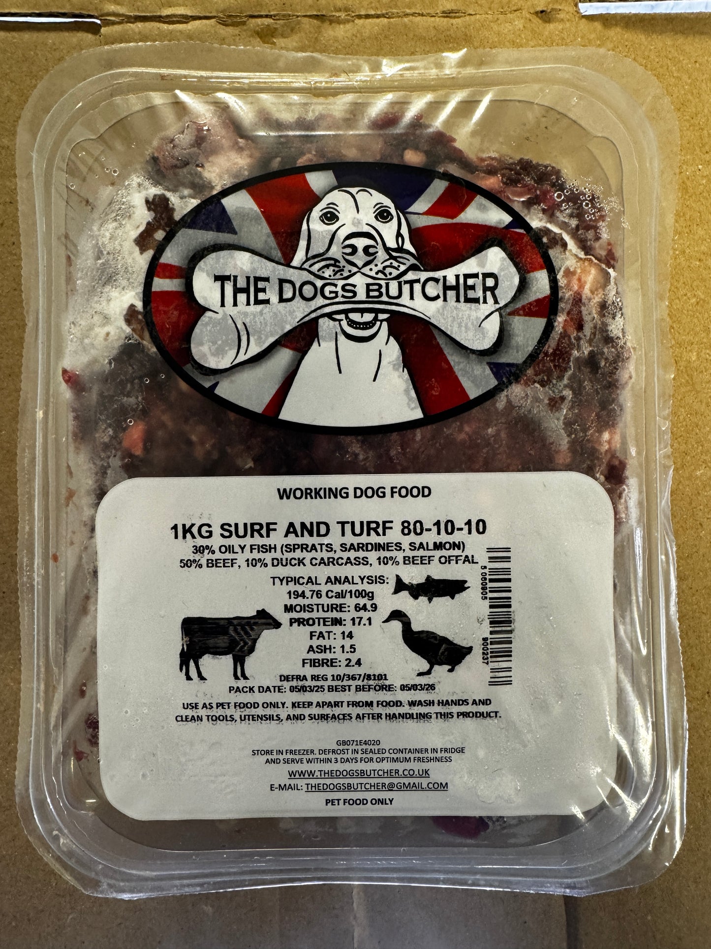 Dogs Butcher 1kg ALL Flavours