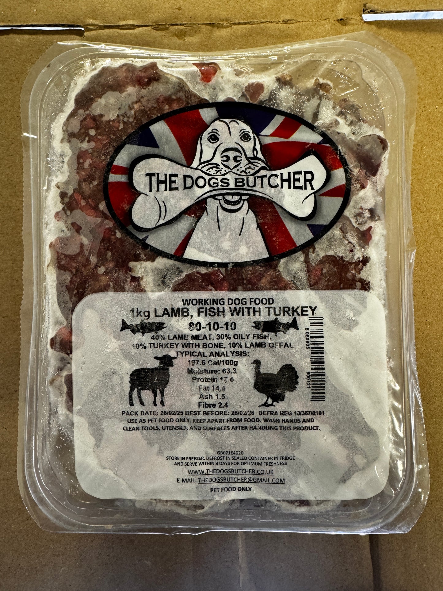 Dogs Butcher 1kg ALL Flavours
