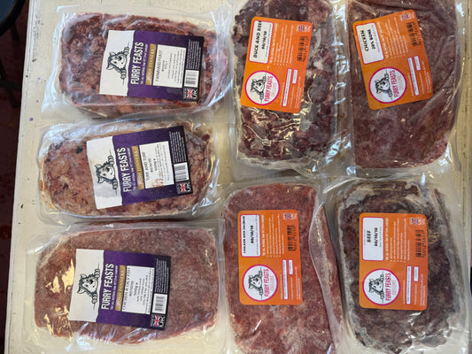 Furry Feast (flat packs now) 500g ALL FLAVOURS