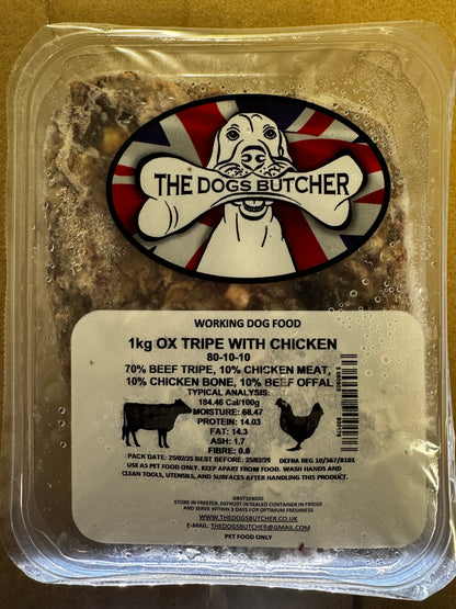 Dogs Butcher 1kg ALL Flavours
