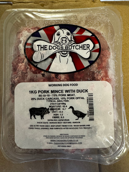 Dogs Butcher 1kg ALL Flavours