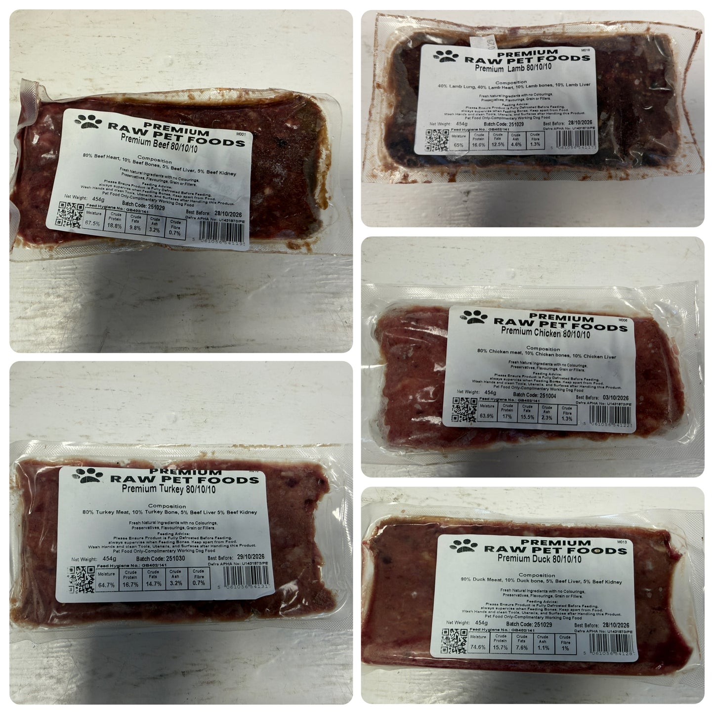 454g 80/10/10 Single Protein ALL FLAVOURS