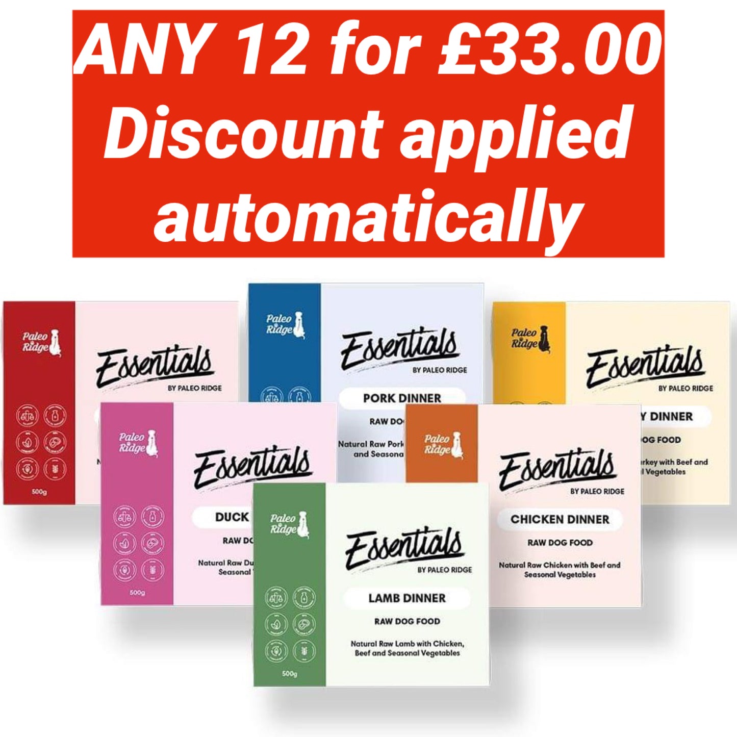 Paleo Ridge Essentials 500g ALL Flavours