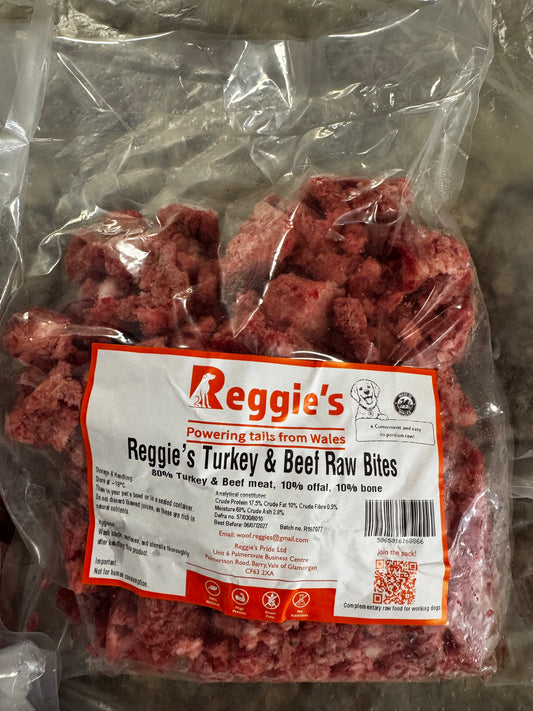 Raw Bites Turkey & Beef 1KG